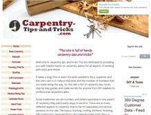 Tablet Screenshot of carpentry-tips-and-tricks.com